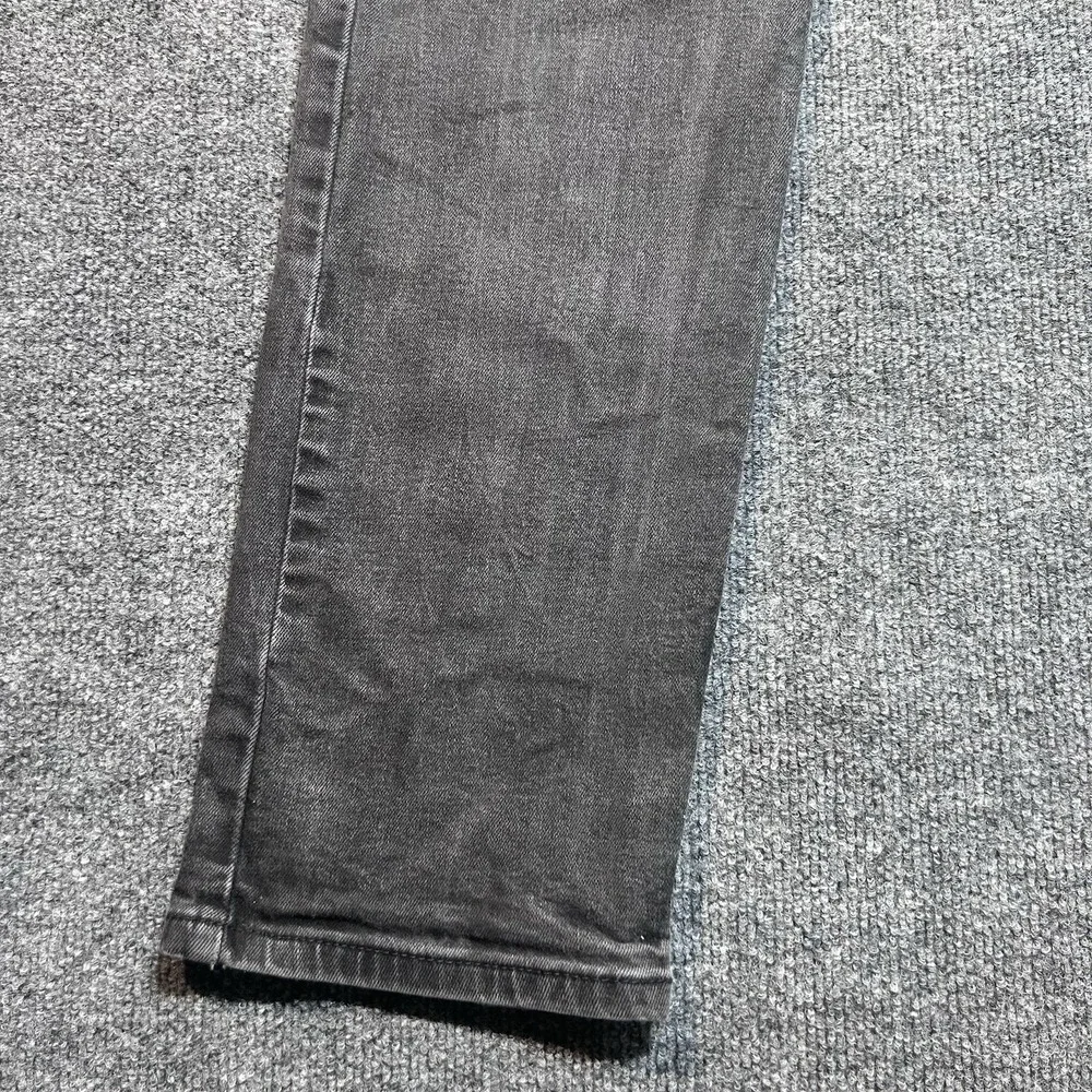 Levi's 502 Men's Regular Tapered Fit Dark Wash Black Jeans (Size: 36 x 34)
